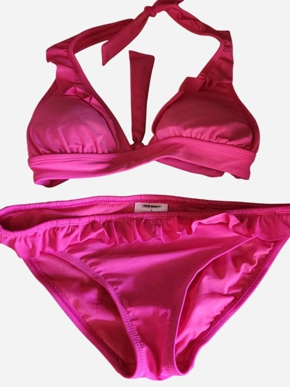 Old Navy 💞 Pink Ruffle Bikini Set - Women's Two-Piece Swim